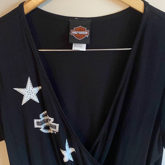 Harley-Davidson Rhinestone/Stud Top - Picture 4 of 8